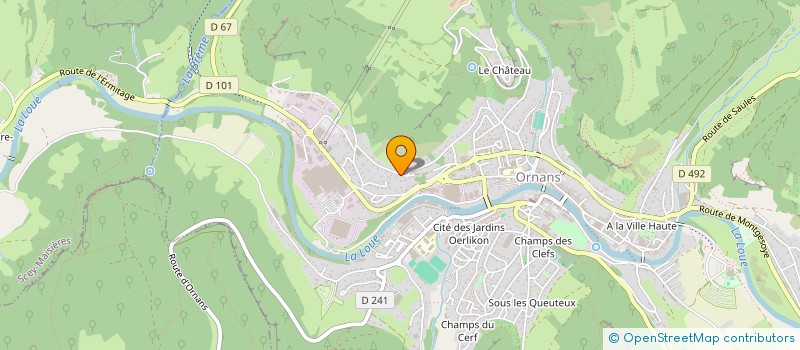 localisation de l'entreprise MONSIEUR MALORY PASCAL  ORNANS