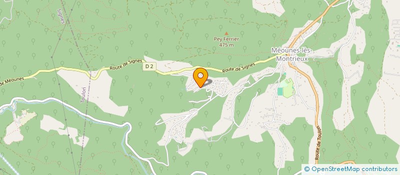 localisation de l'entreprise MONSIEUR MALVIN MORREALE  MEOUNES-LES-MONTRIEUX