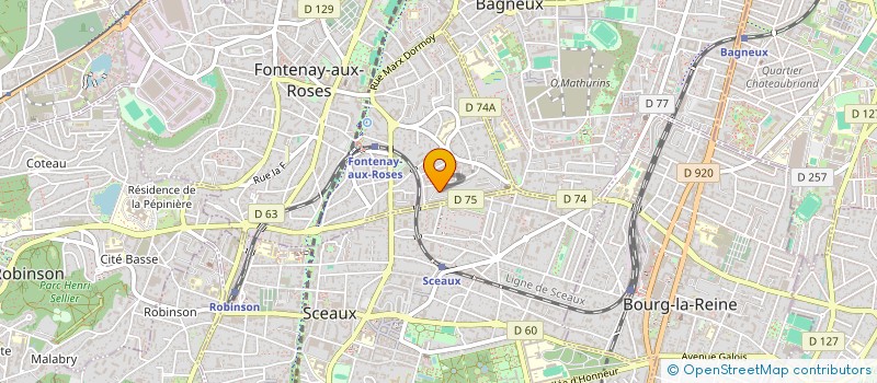 localisation de l'entreprise MONSIEUR MAMADI KAMISSOKO à FONTENAY-AUX-ROSES