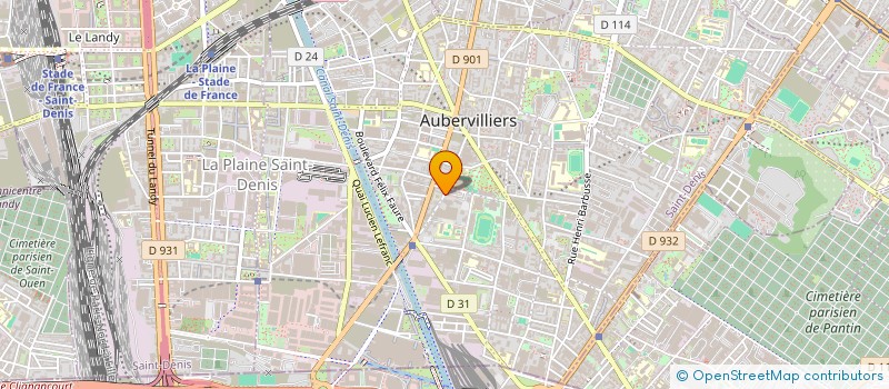 localisation de l'entreprise MONSIEUR MAMADI KEIRA  AUBERVILLIERS