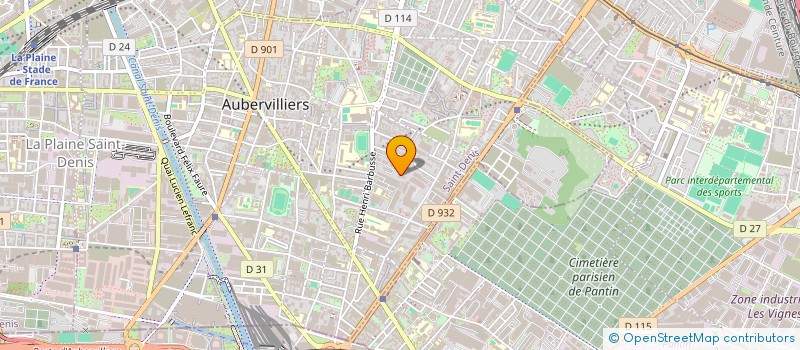 localisation de l'entreprise MONSIEUR MAMADI KOULIBALY  AUBERVILLIERS