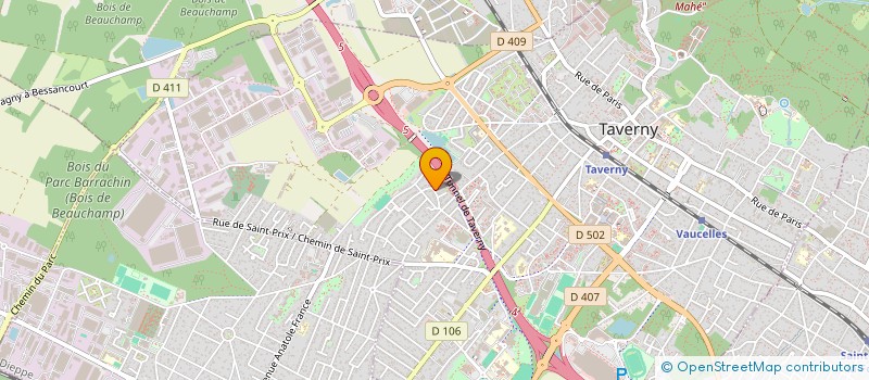 localisation de l'entreprise MONSIEUR MAMADI WAGUE  TAVERNY