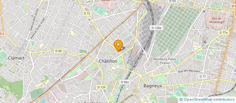 localisation de l'entreprise MONSIEUR MAMADOU AHMED KOGRI à CHATILLON