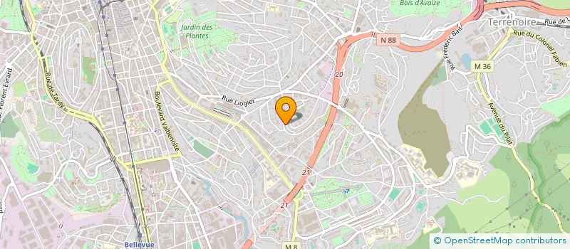 localisation de l'entreprise MONSIEUR MAMADOU ALIOU DIALLO  SAINT-ETIENNE