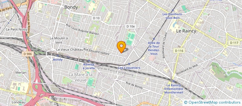 localisation de l'entreprise MONSIEUR MAMADOU AMADOU SY  BONDY