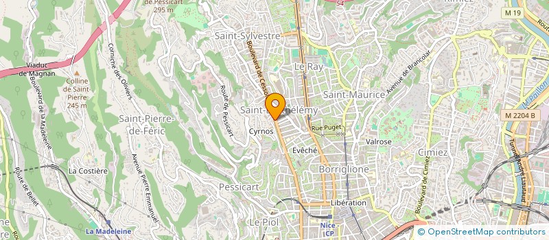 localisation de l'entreprise MONSIEUR MAMADOU-AMEL KANE  NICE