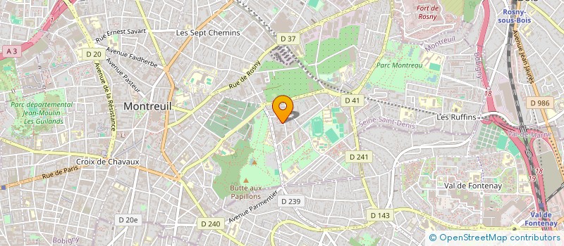localisation de l'entreprise MONSIEUR MAMADOU BA à MONTREUIL