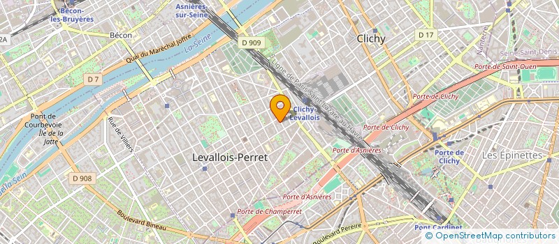 localisation de l'entreprise MONSIEUR MAMADOU BADIANE à LEVALLOIS-PERRET
