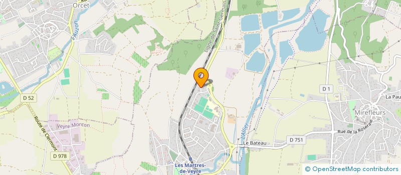 localisation de l'entreprise MONSIEUR MAMADOU BAH  LES MARTRES-DE-VEYRE