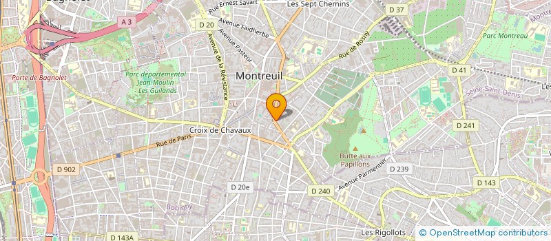 localisation de l'entreprise MONSIEUR MAMADOU BAH à MONTREUIL