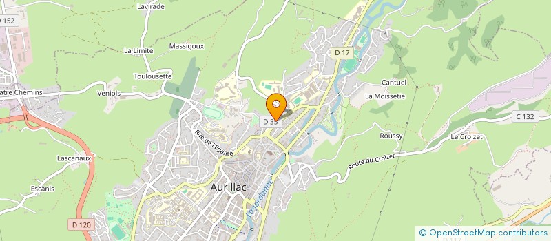 localisation de l'entreprise MONSIEUR MAMADOU BAH à AURILLAC
