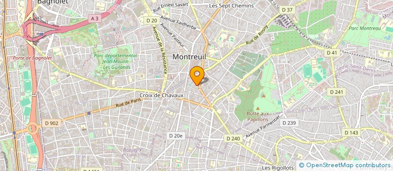 localisation de l'entreprise MONSIEUR MAMADOU BAH à MONTREUIL