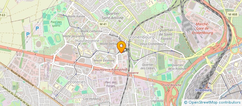localisation de l'entreprise MONSIEUR MAMADOU BAH  STRASBOURG