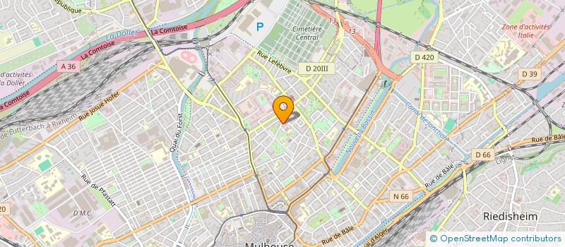 localisation de l'entreprise MONSIEUR MAMADOU BAH  MULHOUSE