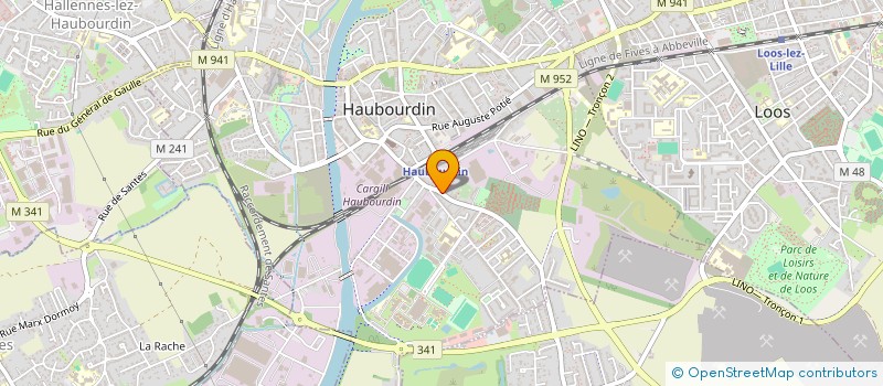 localisation de l'entreprise MONSIEUR MAMADOU BALDE  HAUBOURDIN