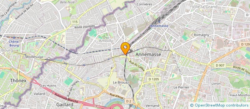 localisation de l'entreprise MONSIEUR MAMADOU BALDE  ANNEMASSE