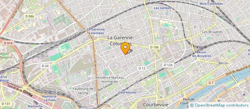 localisation de l'entreprise MONSIEUR MAMADOU BAMBA à LA GARENNE-COLOMBES