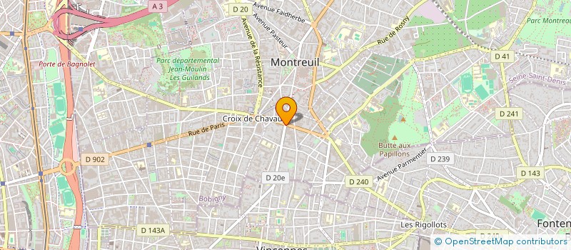 localisation de l'entreprise MONSIEUR MAMADOU BARADJI à MONTREUIL