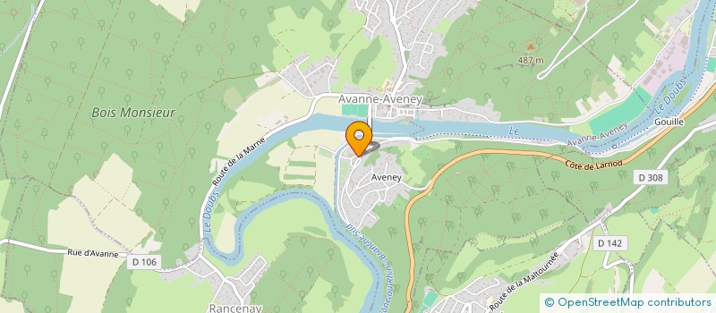 localisation de l'entreprise MONSIEUR MAMADOU BARRRY  AVANNE-AVENEY