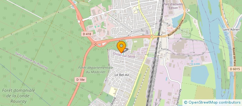 localisation de l'entreprise MONSIEUR MAMADOU BARRY  OISSEL