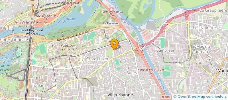 localisation de l'entreprise MONSIEUR MAMADOU BARRY  VILLEURBANNE