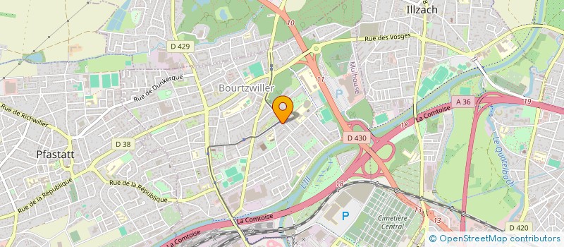 localisation de l'entreprise MONSIEUR MAMADOU BATILI  MULHOUSE