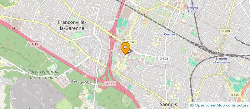 localisation de l'entreprise MONSIEUR MAMADOU CAMARA  SANNOIS