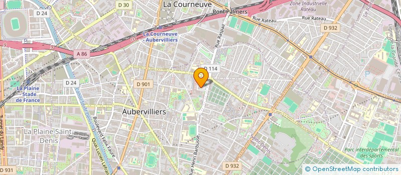 localisation de l'entreprise MONSIEUR MAMADOU CISSE  AUBERVILLIERS