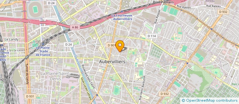 localisation de l'entreprise MONSIEUR MAMADOU CISSE  AUBERVILLIERS