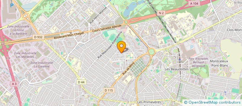 localisation de l'entreprise MONSIEUR MAMADOU CISSE à AULNAY-SOUS-BOIS