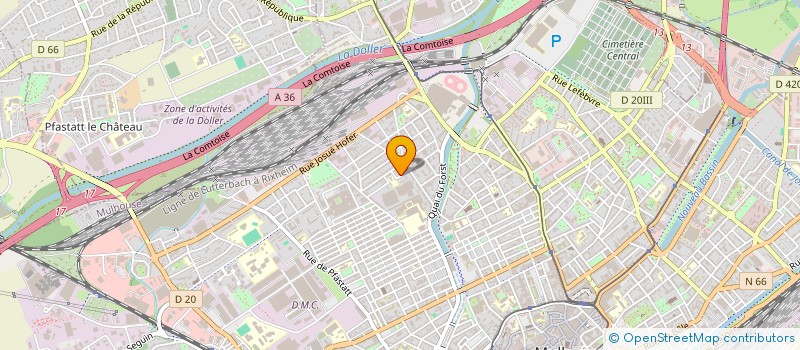 localisation de l'entreprise MONSIEUR MAMADOU CISSE  MULHOUSE