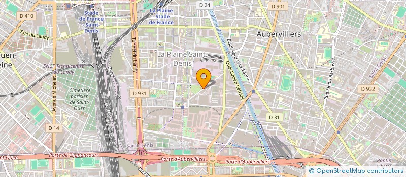 localisation de l'entreprise MONSIEUR MAMADOU COULIBALIY  AUBERVILLIERS