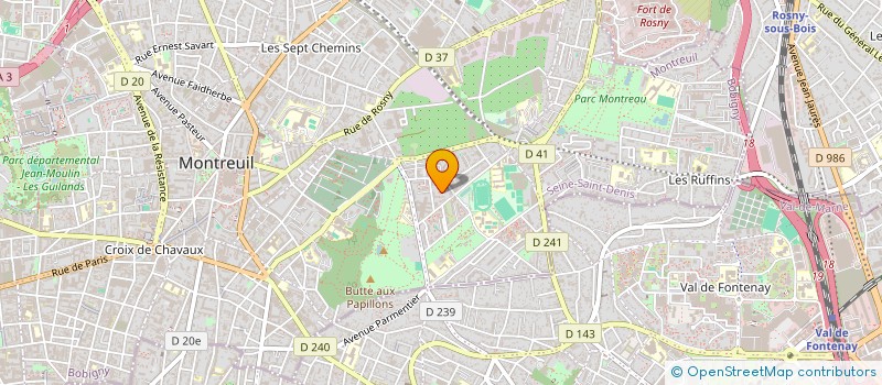 localisation de l'entreprise MONSIEUR MAMADOU DANGO à MONTREUIL