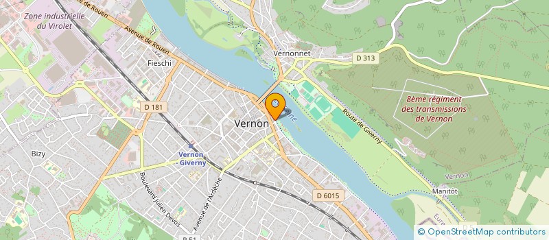 localisation de l'entreprise MONSIEUR MAMADOU DIA  VERNON