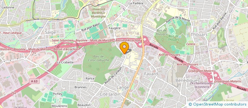 localisation de l'entreprise MONSIEUR MAMADOU DIAGNE  GRADIGNAN