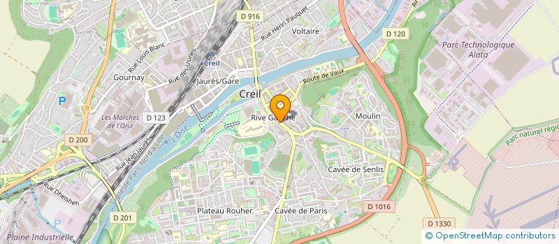 localisation de l'entreprise MONSIEUR MAMADOU DIAGOURAGA  CREIL