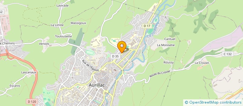localisation de l'entreprise MONSIEUR MAMADOU DIALLO à AURILLAC