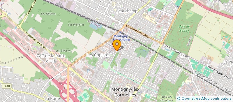 localisation de l'entreprise MONSIEUR MAMADOU DIALLO  MONTIGNY-LES-CORMEILLES