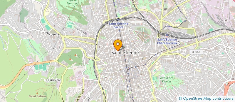 localisation de l'entreprise MONSIEUR MAMADOU DIALLO  SAINT-ETIENNE