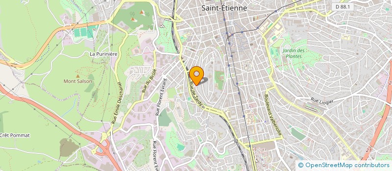 localisation de l'entreprise MONSIEUR MAMADOU DIALLO  SAINT-ETIENNE