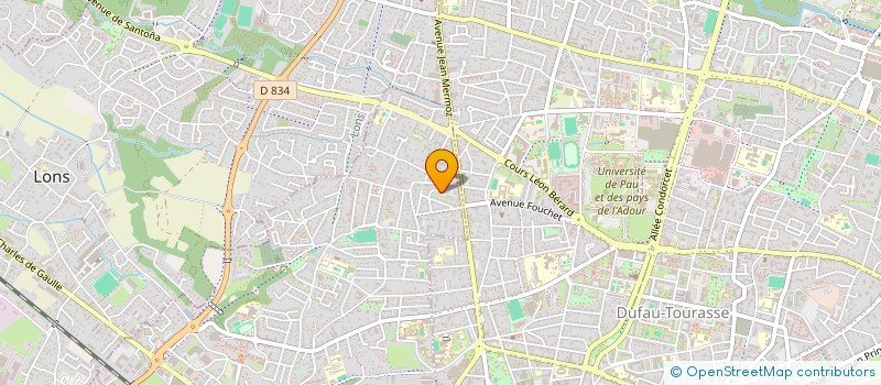 localisation de l'entreprise MONSIEUR MAMADOU DIALLO  BILLERE