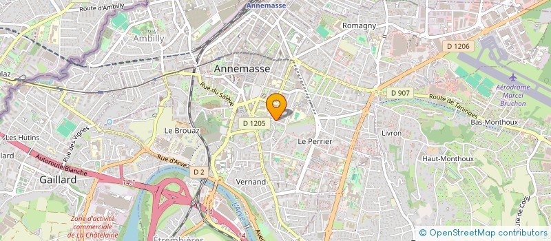 localisation de l'entreprise MONSIEUR MAMADOU DIALLO  ANNEMASSE