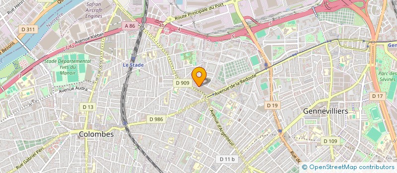 localisation de l'entreprise MONSIEUR MAMADOU DIALLO à COLOMBES