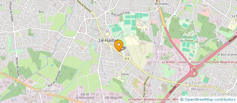 localisation de l'entreprise MONSIEUR MAMADOU DIALLO  LE HAILLAN