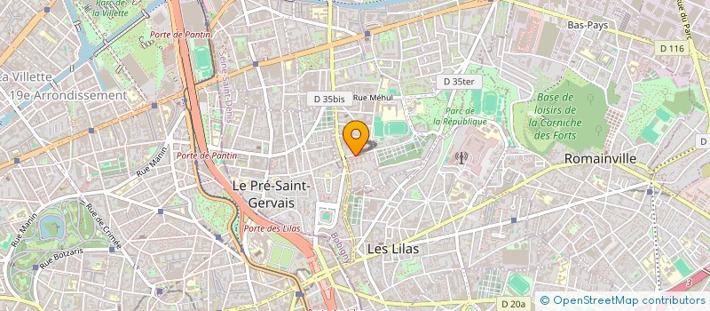 localisation de l'entreprise MONSIEUR MAMADOU DIALLO à PANTIN