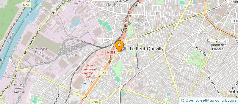 localisation de l'entreprise MONSIEUR MAMADOU DIALLO  LE PETIT-QUEVILLY