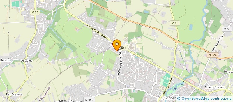 localisation de l'entreprise MONSIEUR MAMADOU DIALLO  CORNEBARRIEU