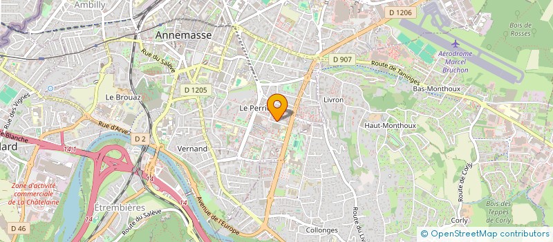 localisation de l'entreprise MONSIEUR MAMADOU DIALLO  ANNEMASSE