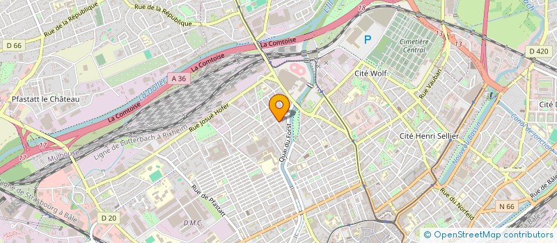 localisation de l'entreprise MONSIEUR MAMADOU DIAO DIALLO  MULHOUSE