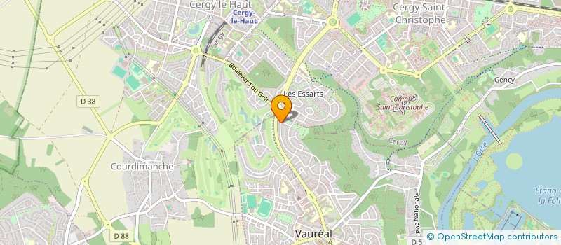 localisation de l'entreprise MONSIEUR MAMADOU DIAW  VAUREAL